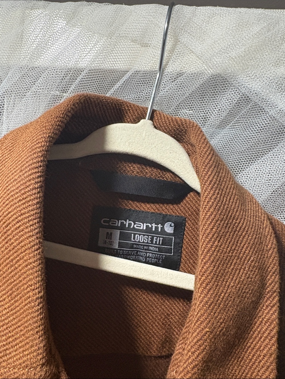 Carhartt women’s Brown Canvas Shirt Jacket - Picture 2 of 3